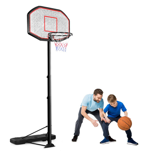Amazon.com : Goplus Portable Basketball Hoop Outdoor, 5.5-7.5 FT Basketball  Goal with 5 Adjustable Height, 32